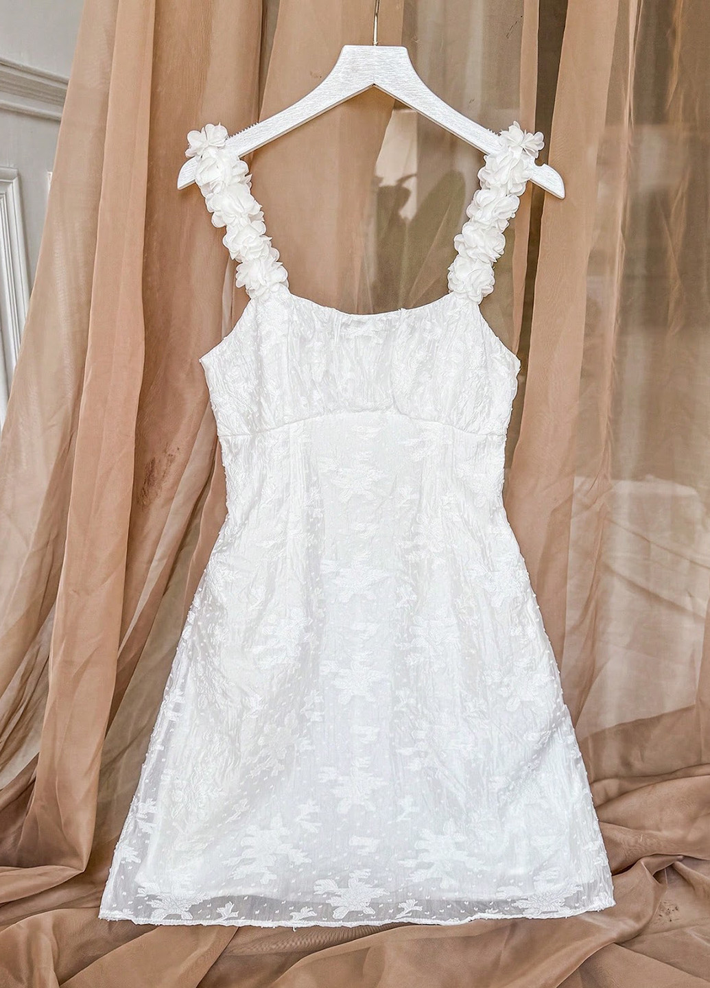 Білий кежуал сукня SHEIN однотонна