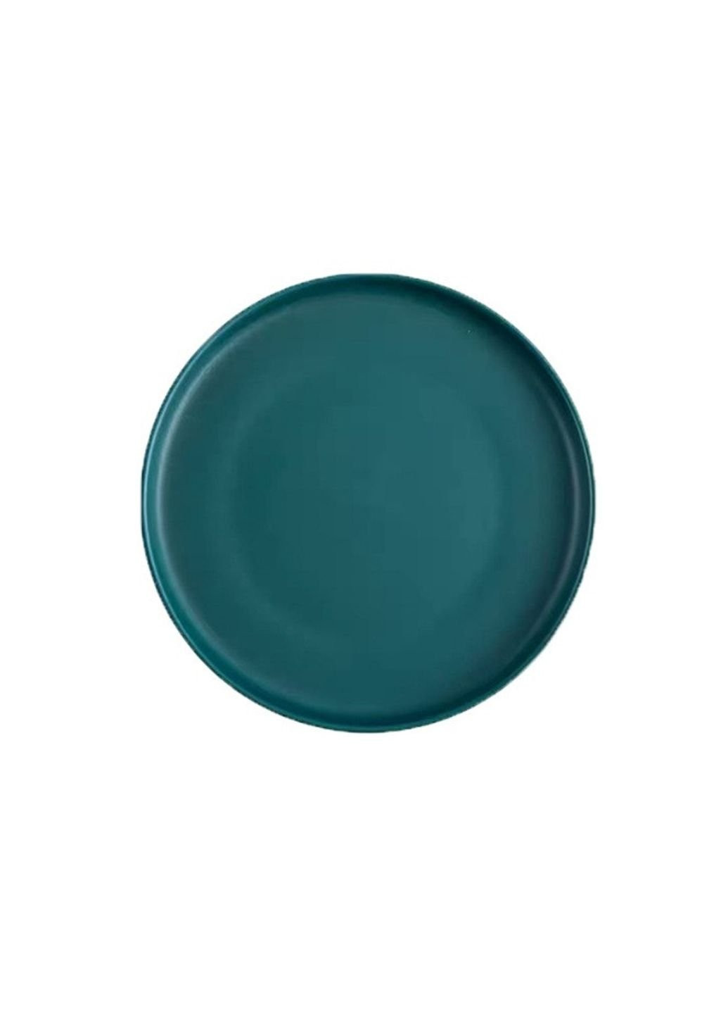 Тарілка закусочна кругла 6480 20.5 см зелена No Brand (253618323)
