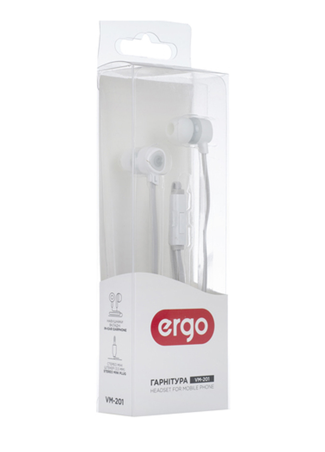 Навушники VM-201 білий Ergo vm-201 белый (135028925)