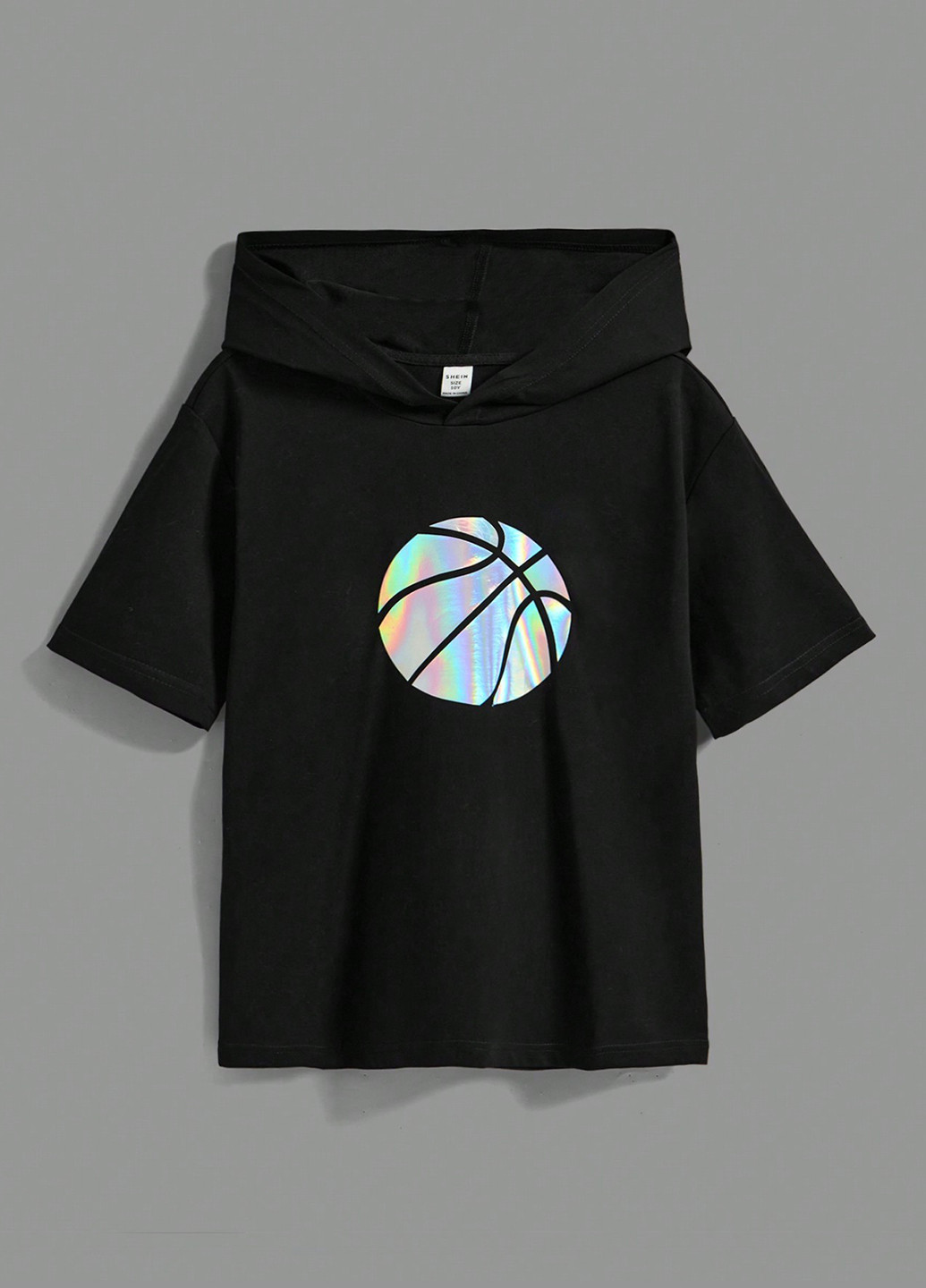 Черно-белая летняя футболка (2 шт.) SHEIN