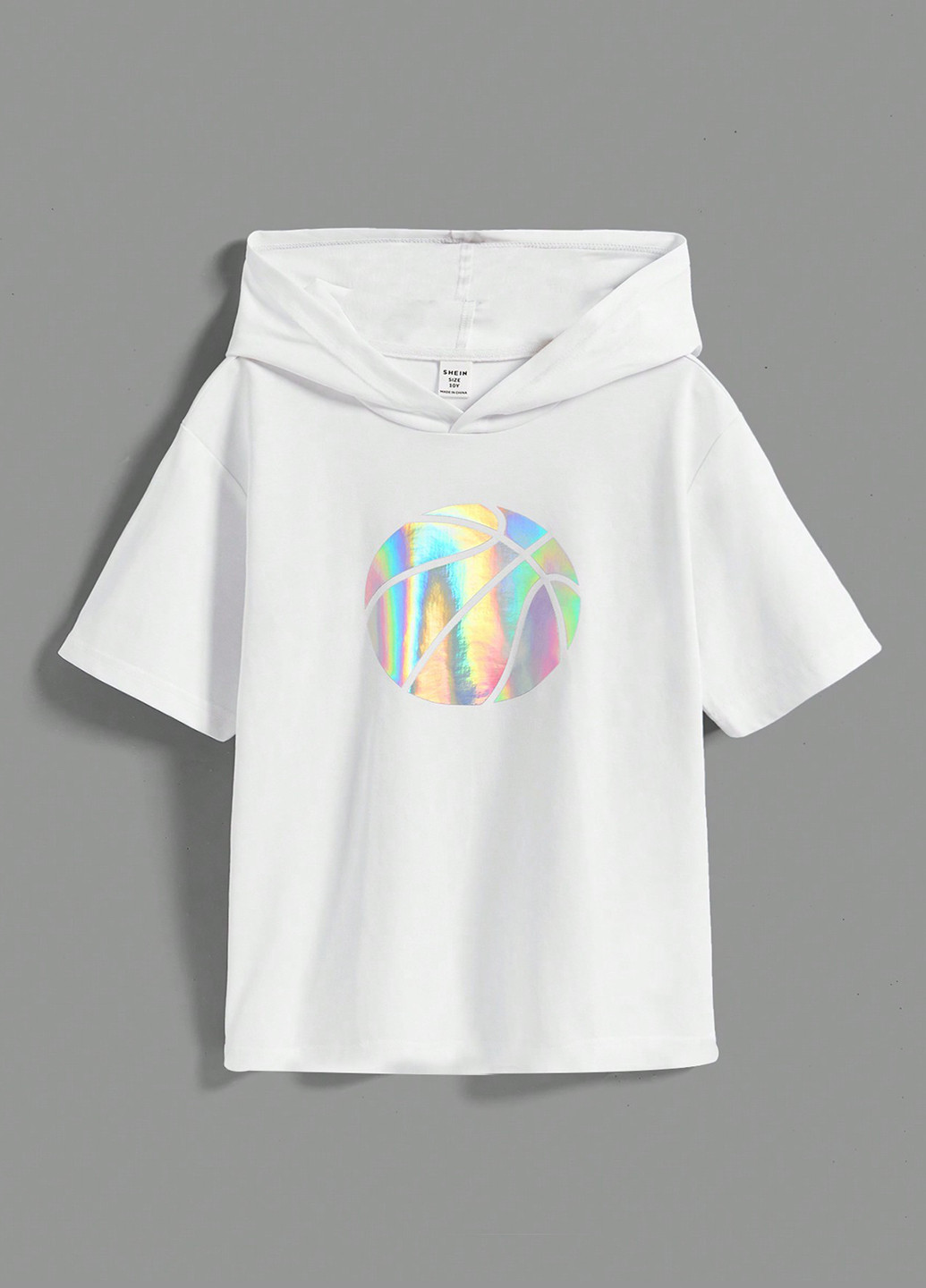 Черно-белая летняя футболка (2 шт.) SHEIN