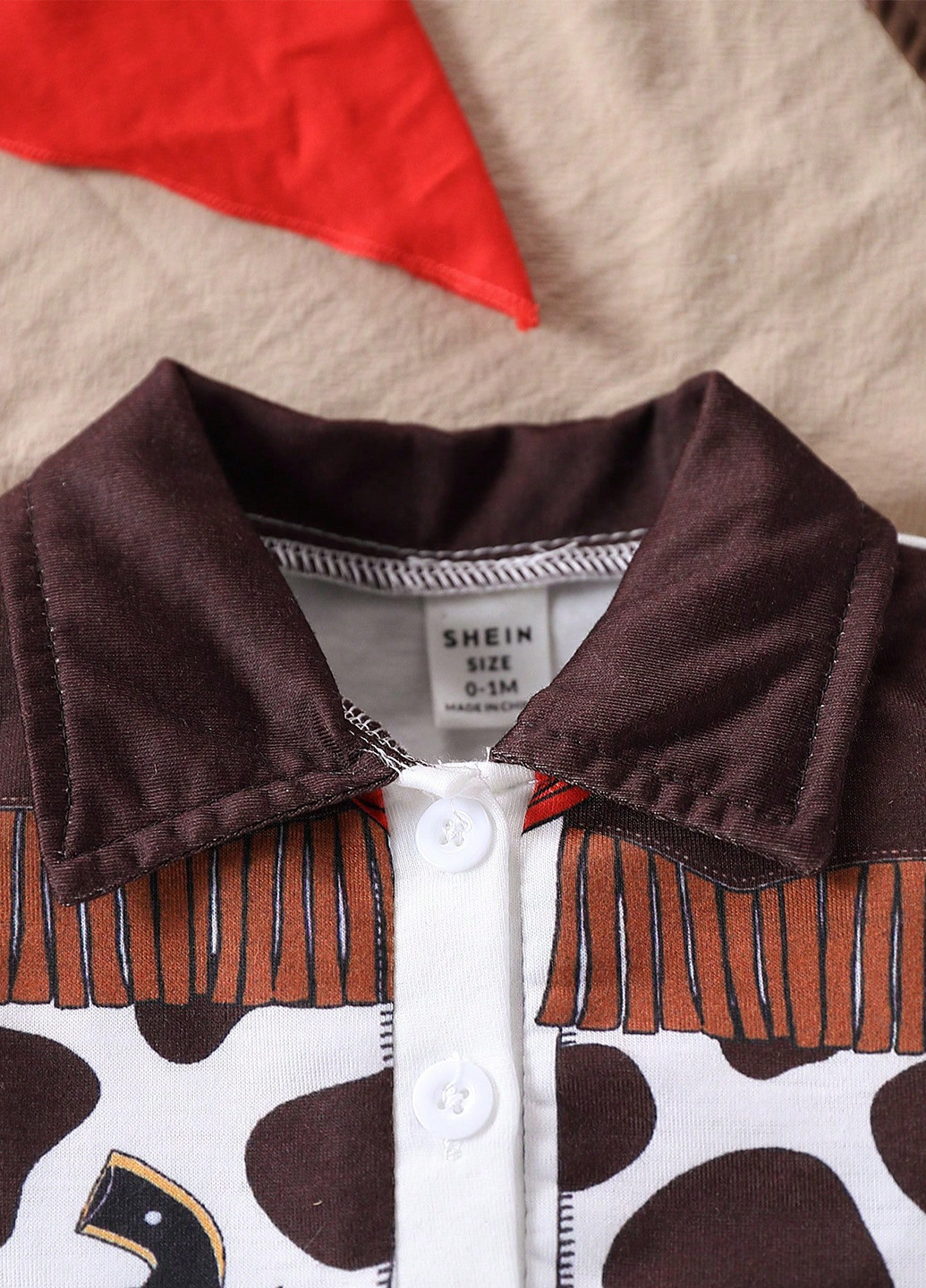 Комбінований демісезонний комплект (боді, бандана, капелюх) SHEIN