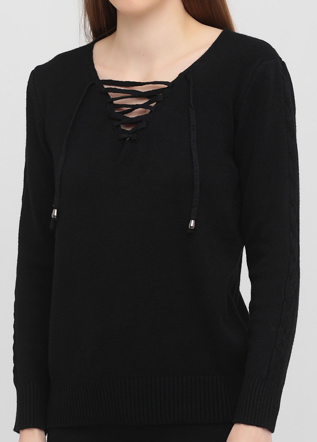 Чорний демісезонний пуловер пуловер C`est Monique