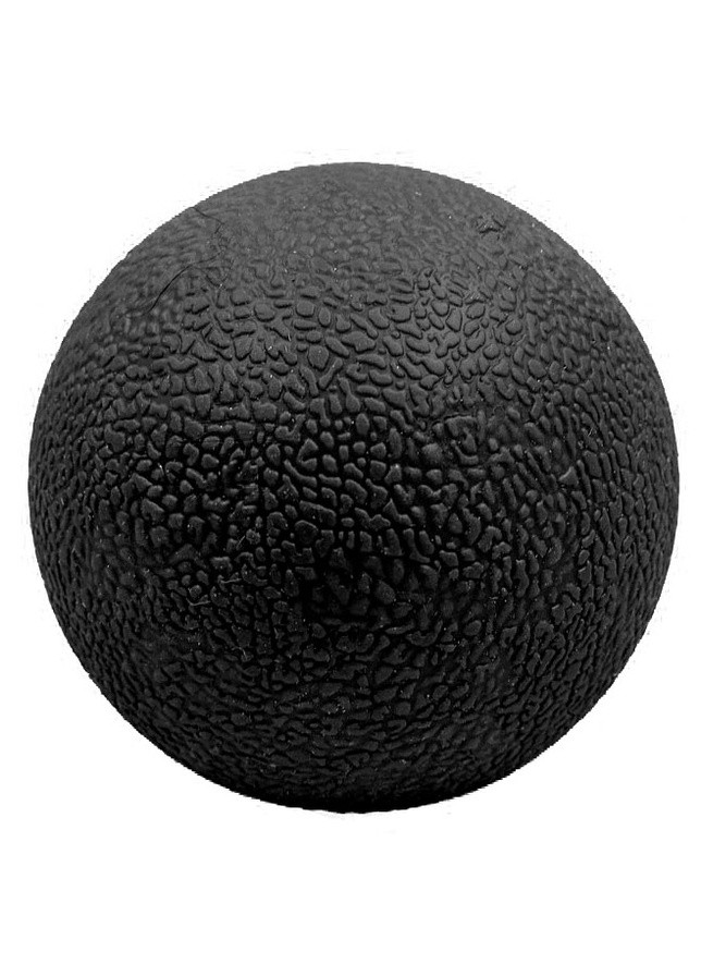 Массажный мячик TPR 6 см черный (мяч для массажа, миофасциального релиза и самомассажа) EF-MO6-BK EasyFit (243205396)