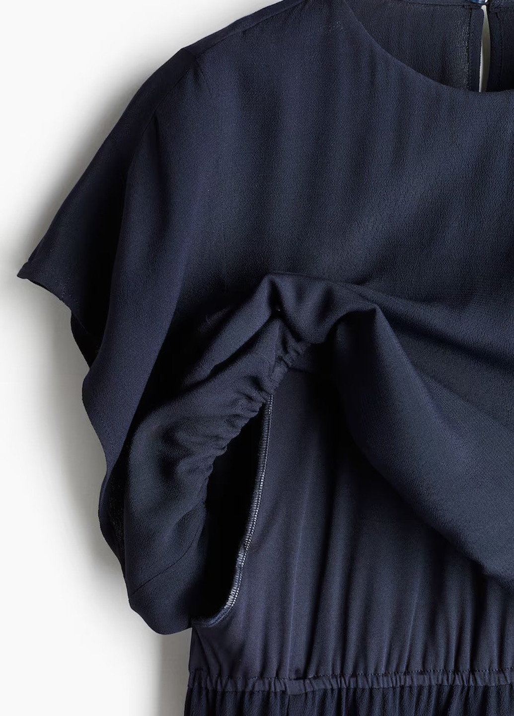 Темно-синее кэжуал, деловое платье для кормящих H&M однотонное