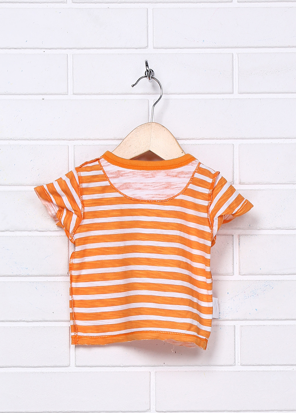 Оранжевая летняя футболка с коротким рукавом Carter's
