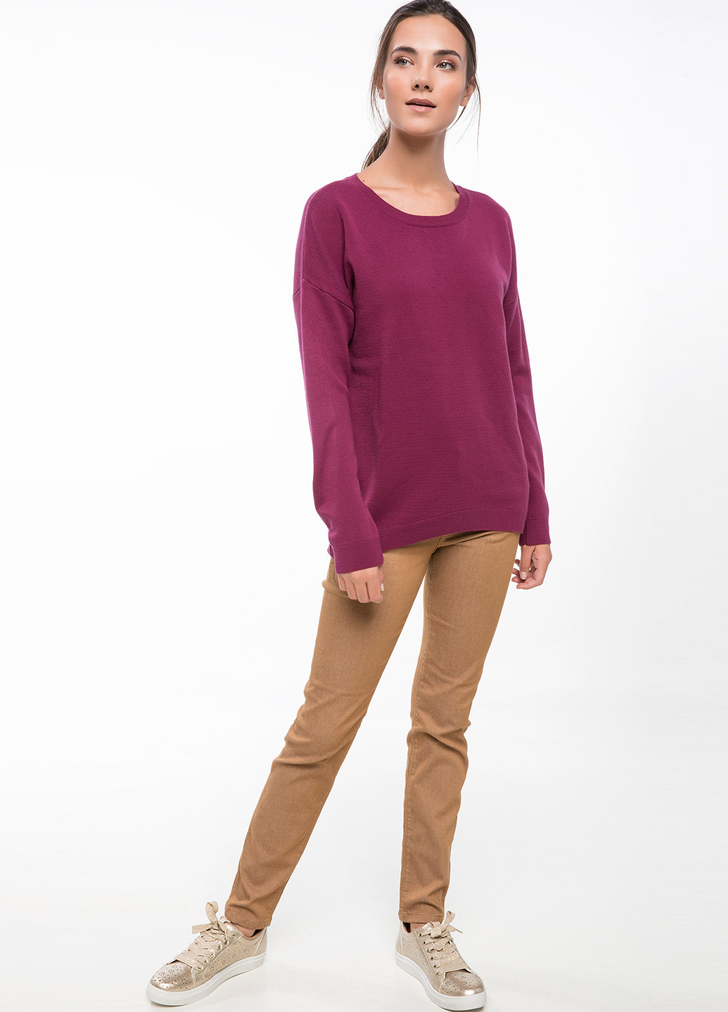 Фіолетовий демісезонний светр джемпер DeFacto