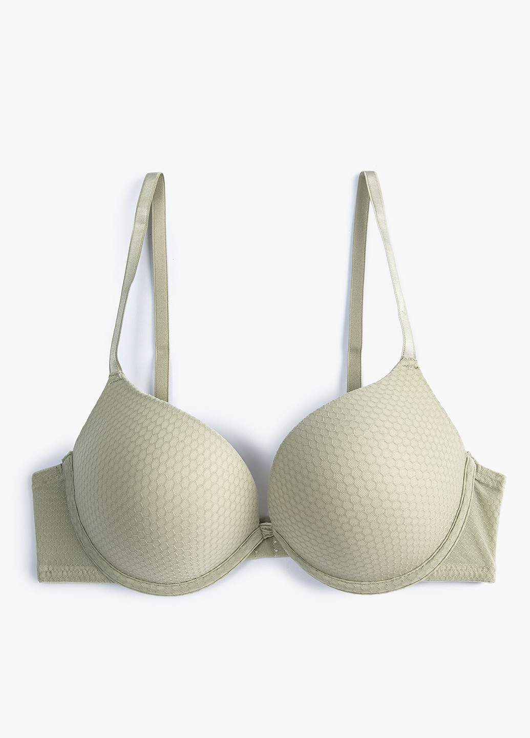 Сірий корбей бюстгальтер KOTON з кісточками поліамід