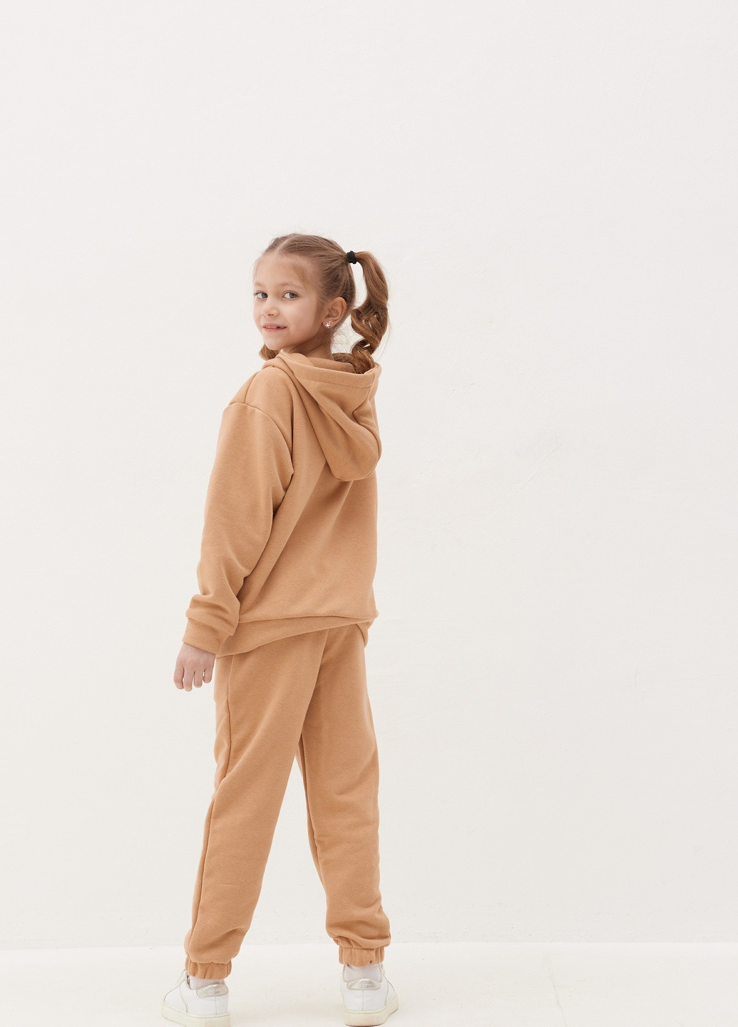 Бежевий демісезонний дитячий спортивний повсякденний костюм beauty Kindamor Beauty 2025