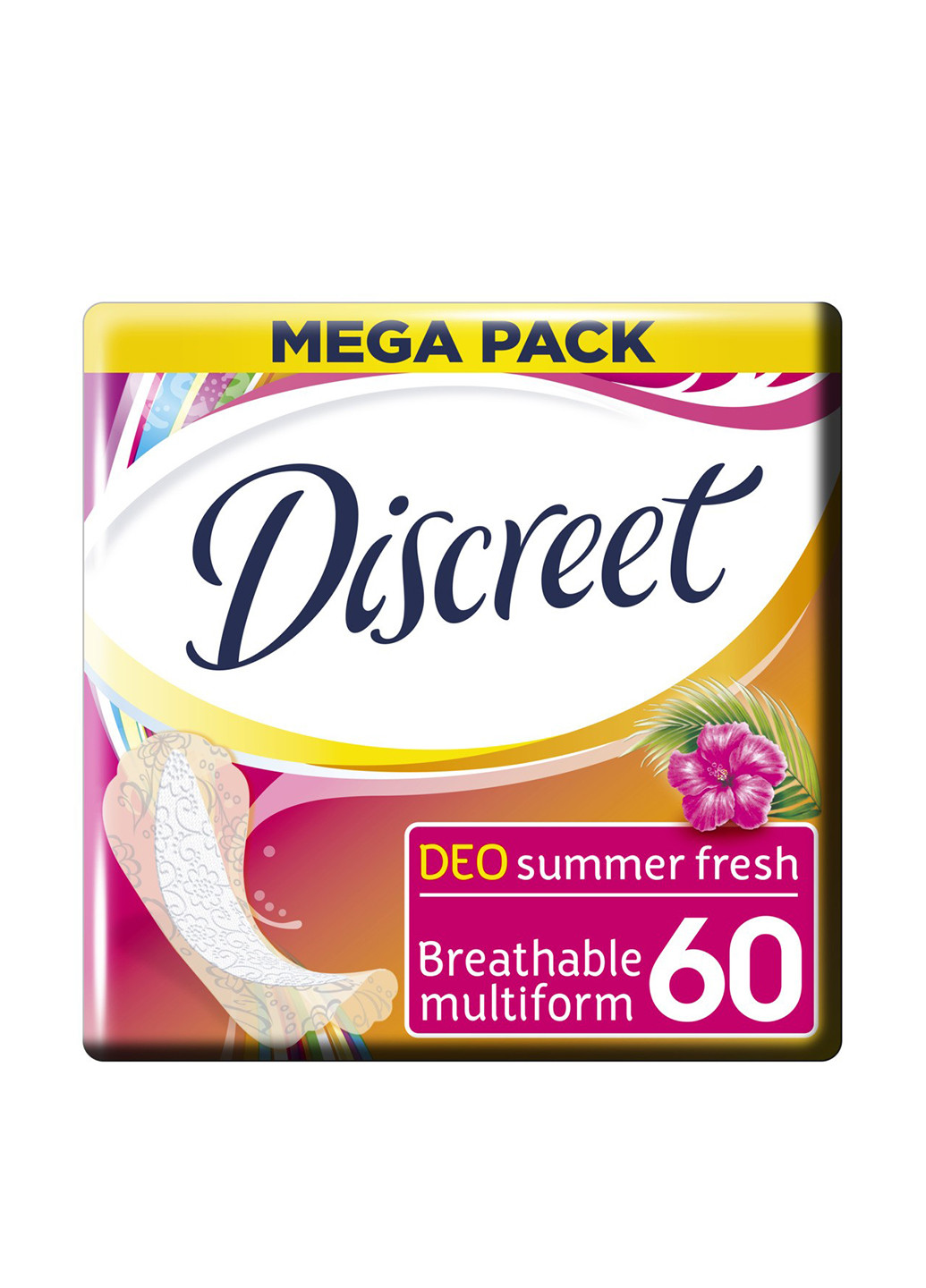 Щоденні гігієнічні прокладки Deo Summer Fresh, 60 шт Discreet (52469326)