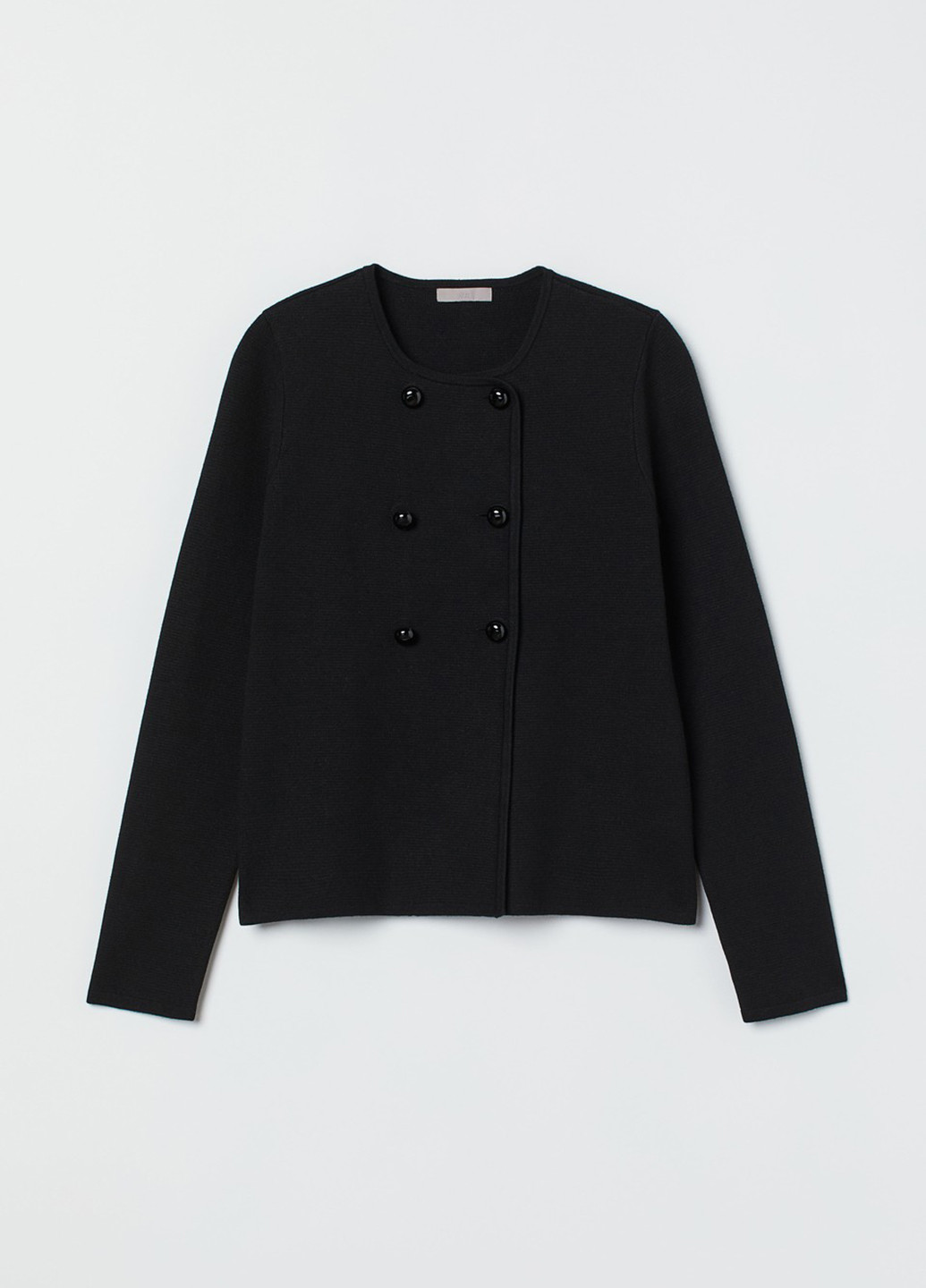 Черный женский жакет H&M однотонный - демисезонный