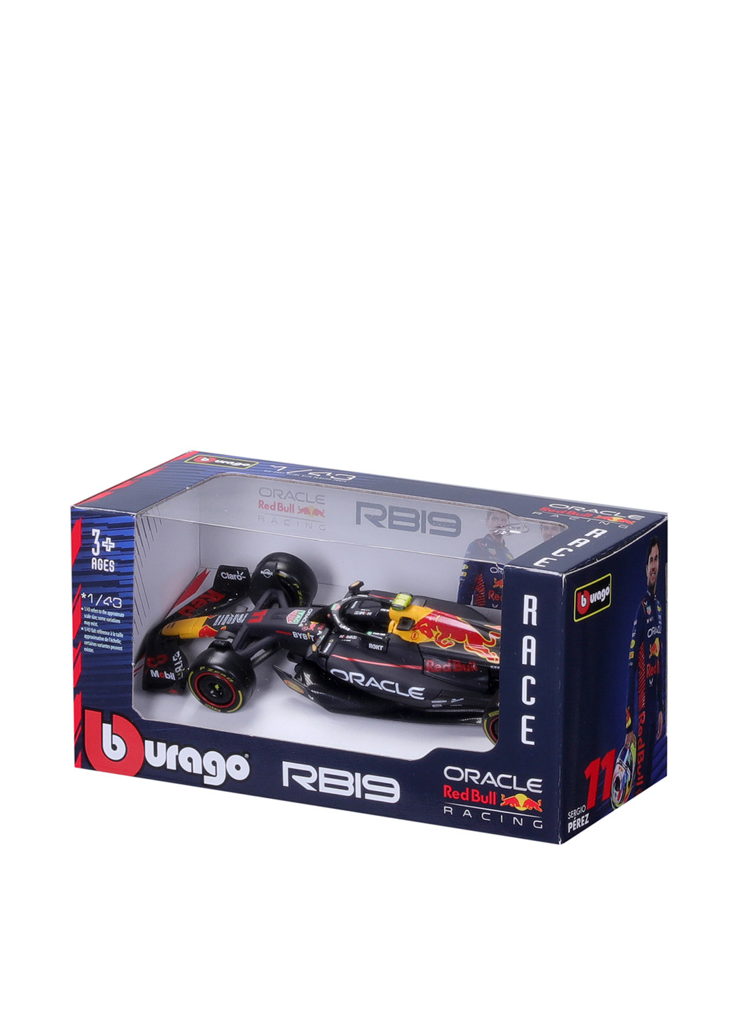 Автомодель Red Bull Racing RB19 (1:43), 6,35х13,97х7 см Bburago (303498576)