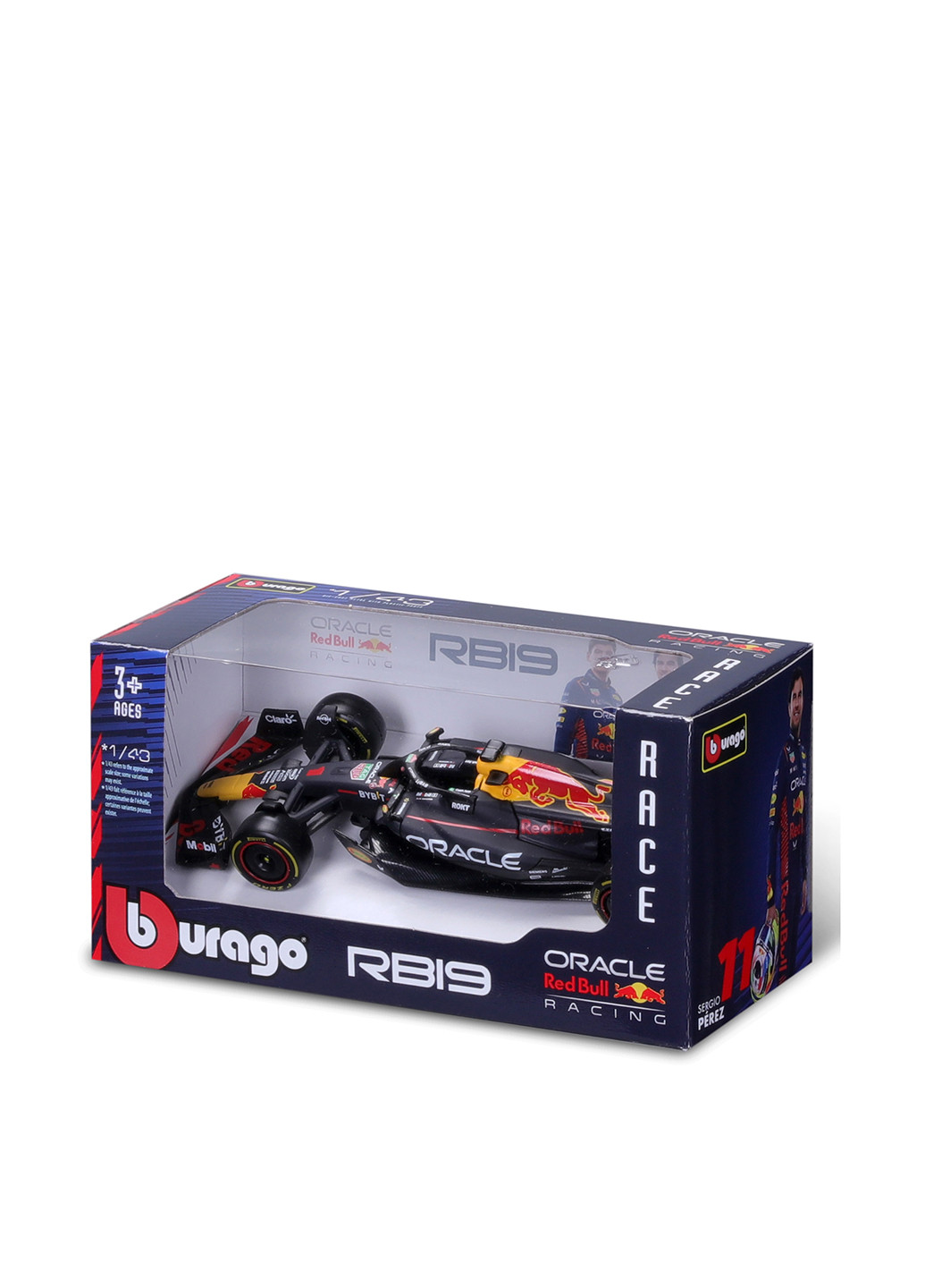 Автомодель Red Bull Racing RB19 (1:43), 6,35х13,97х7 см Bburago (303498576)