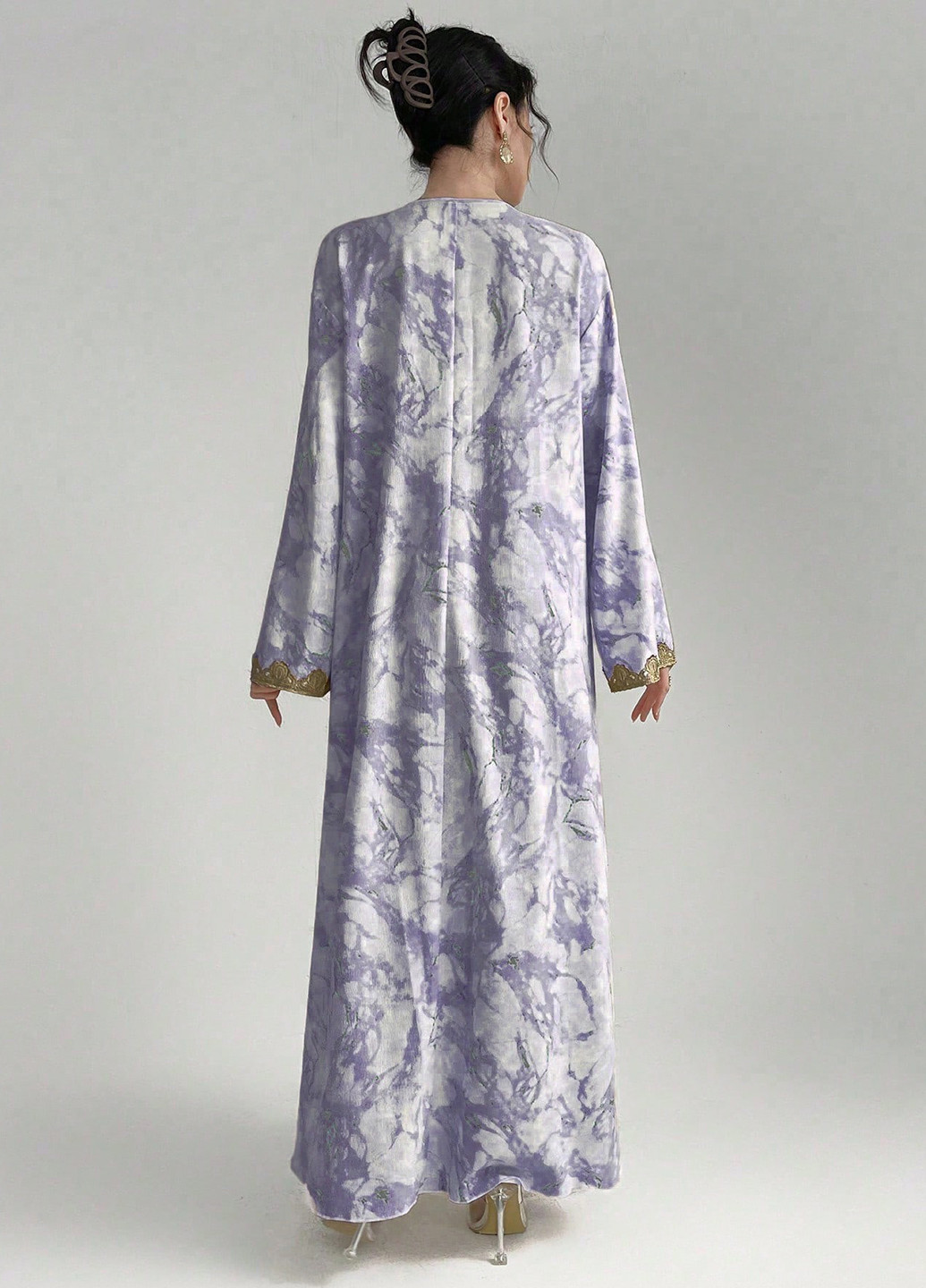 Комбінована вечірня, кежуал сукня а-силует SHEIN тай-дай