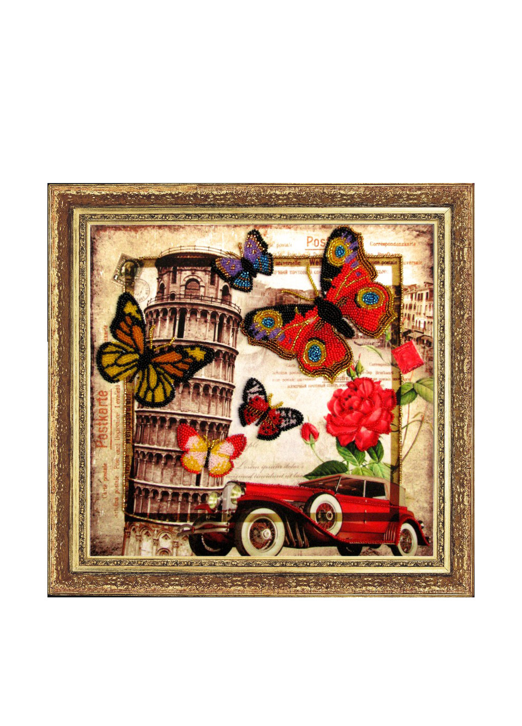 Набор для вышивки бисером "Привет из Италии", 26х27 см Butterfly (286319423)