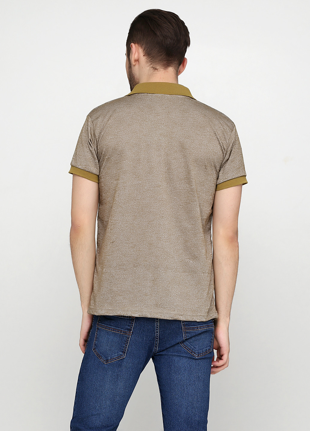 Песочная футболка-поло для мужчин Chiarotex меланжевая