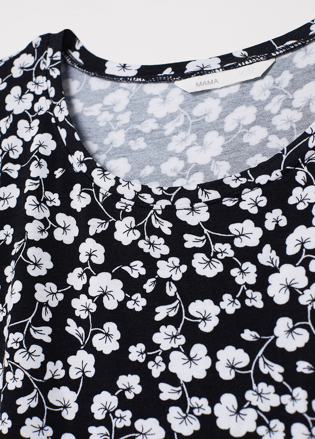 Чорна літня блуза для вагітних H&M