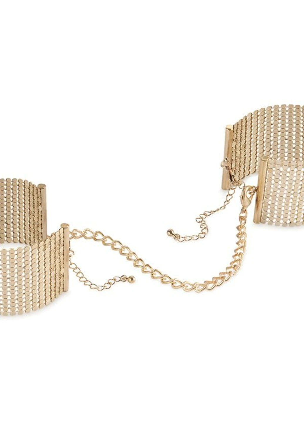 Наручники Desir Metallique Handcuffs - Gold, металлические, стильные браслеты Bijoux Indiscrets (252607229)