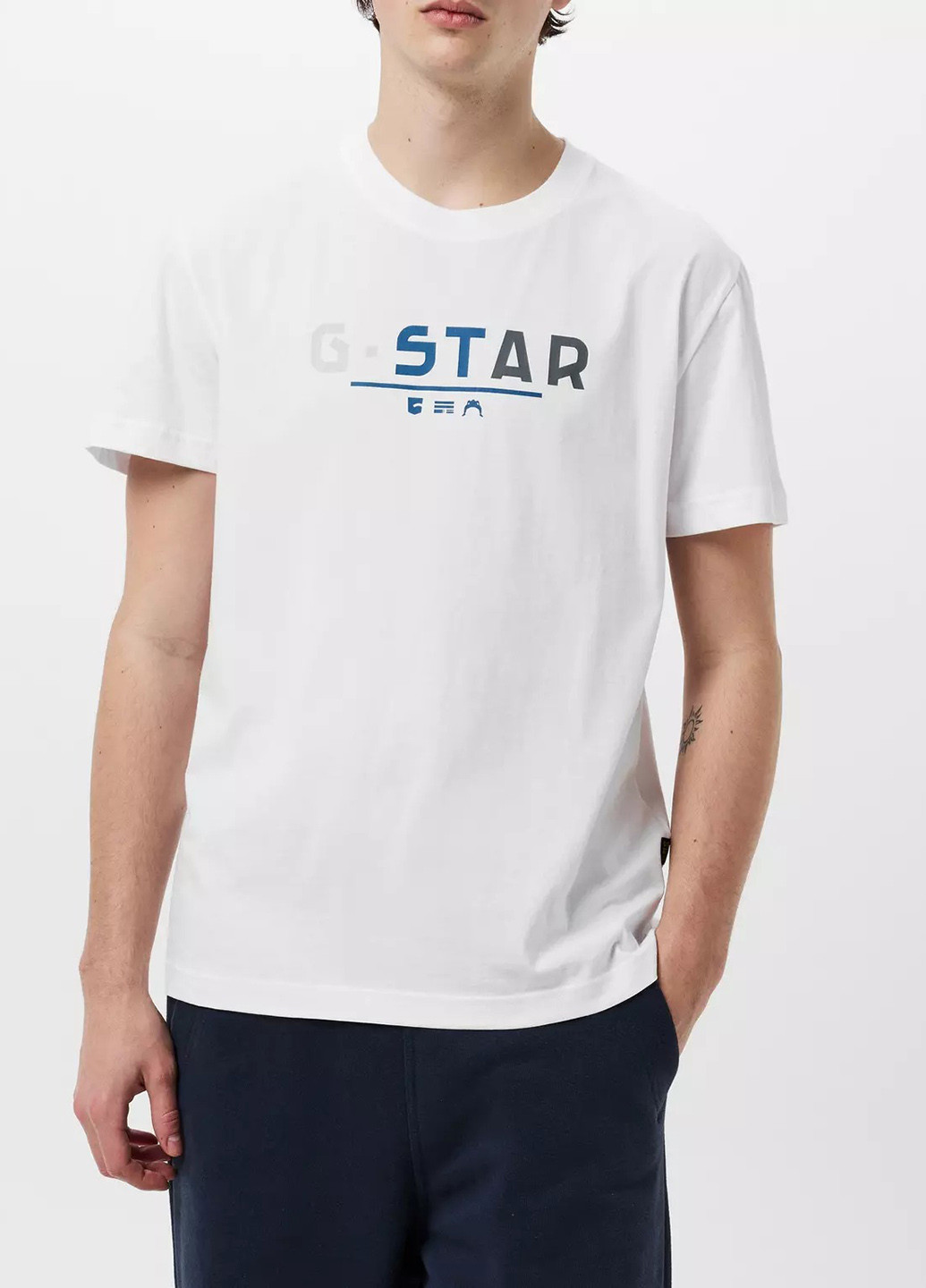 Біла футболка G-Star Raw