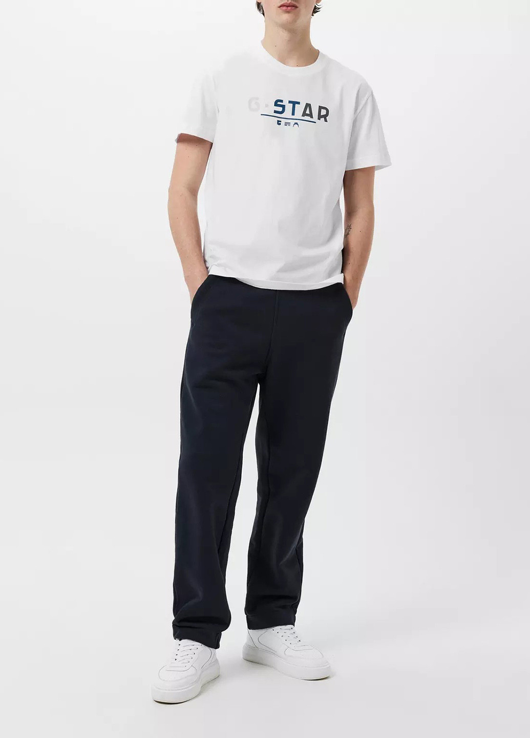 Біла футболка G-Star Raw