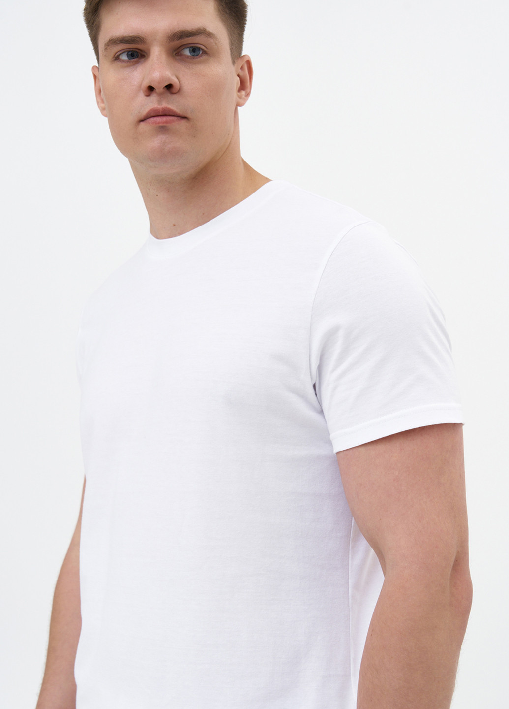 Біла літня біла чоловіча базова футболка KASTA design