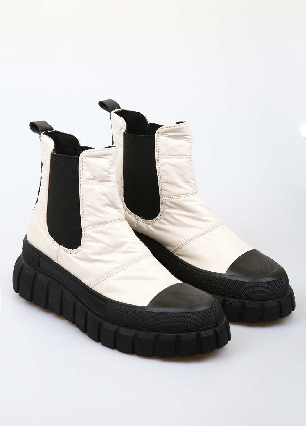 Осенние ботинки Панда без декора плащевка