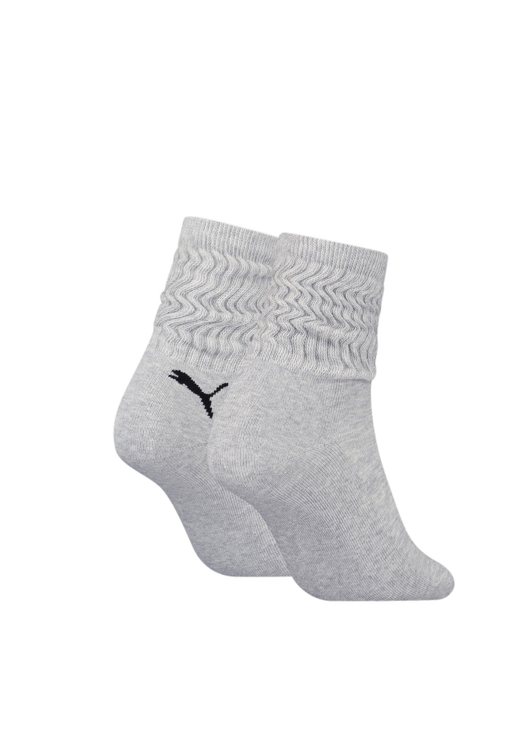 Носки Slouch Socks Women 2 Pack Puma однотонные серые спортивные