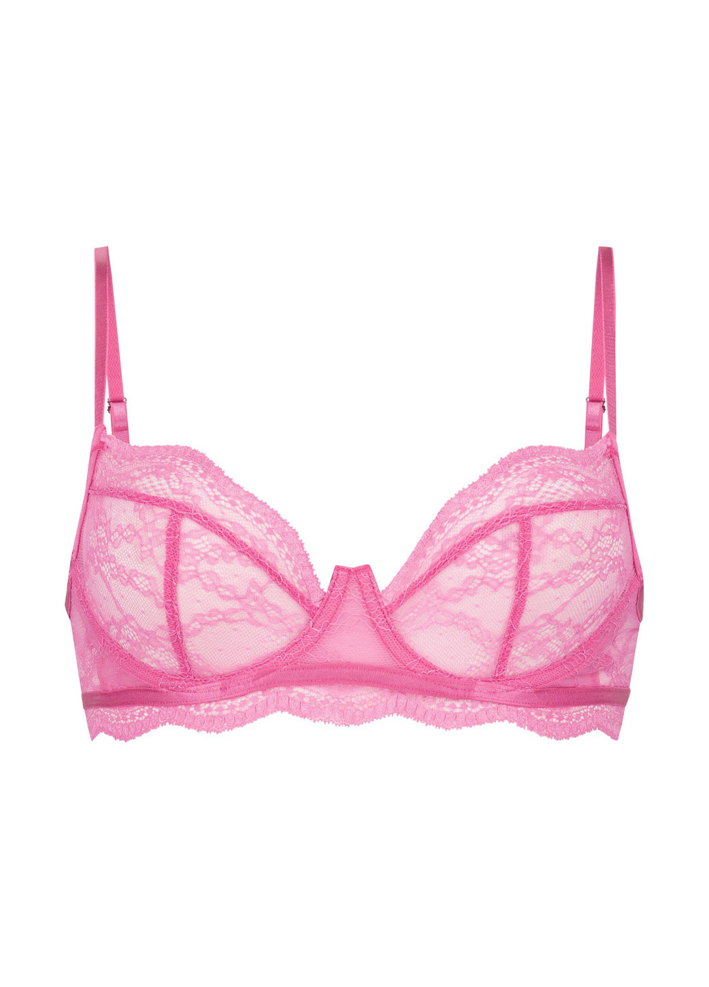Розовый корбей бюстгальтер Hunkemoller с косточками полиамид, кружево