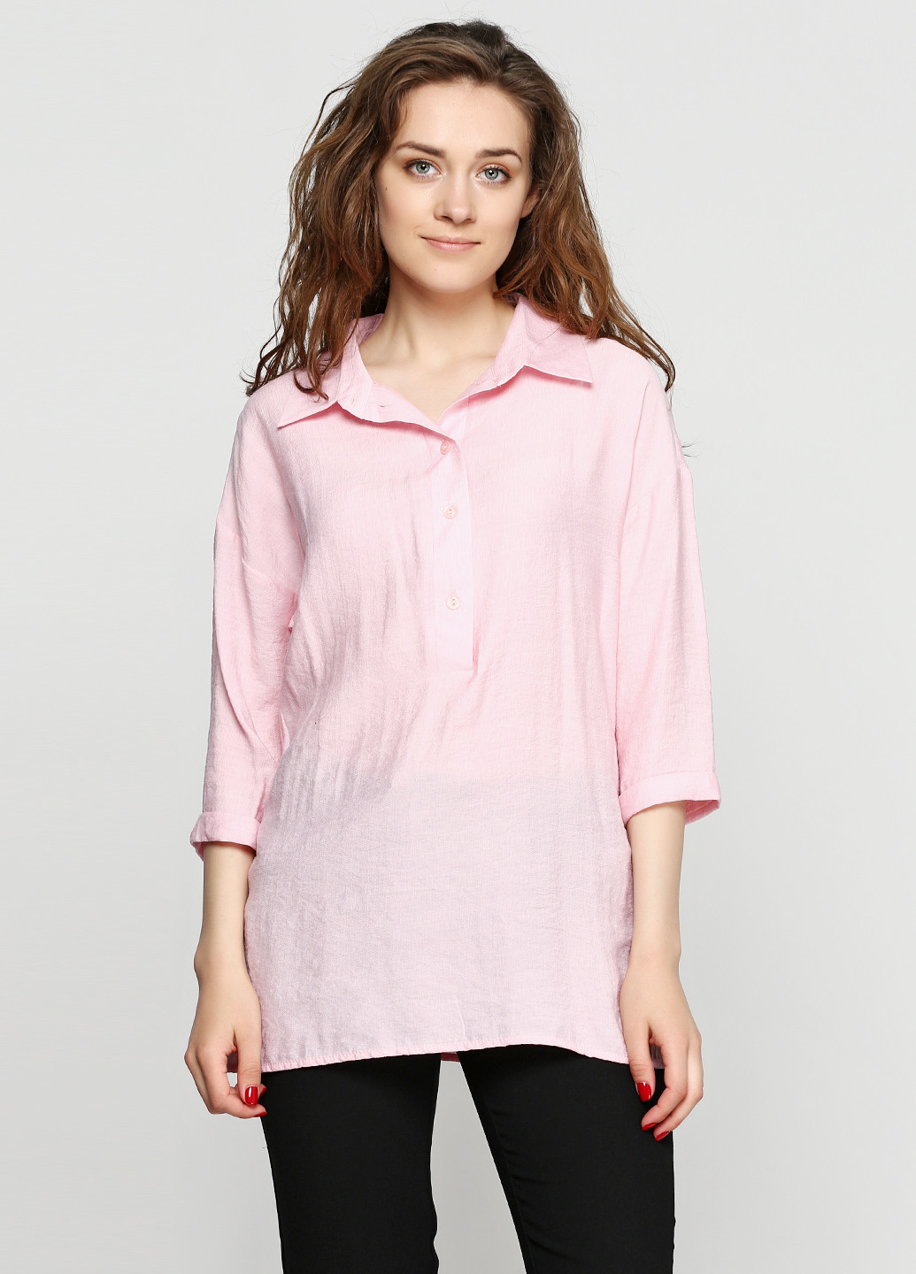 Розовая летняя блуза Alvina