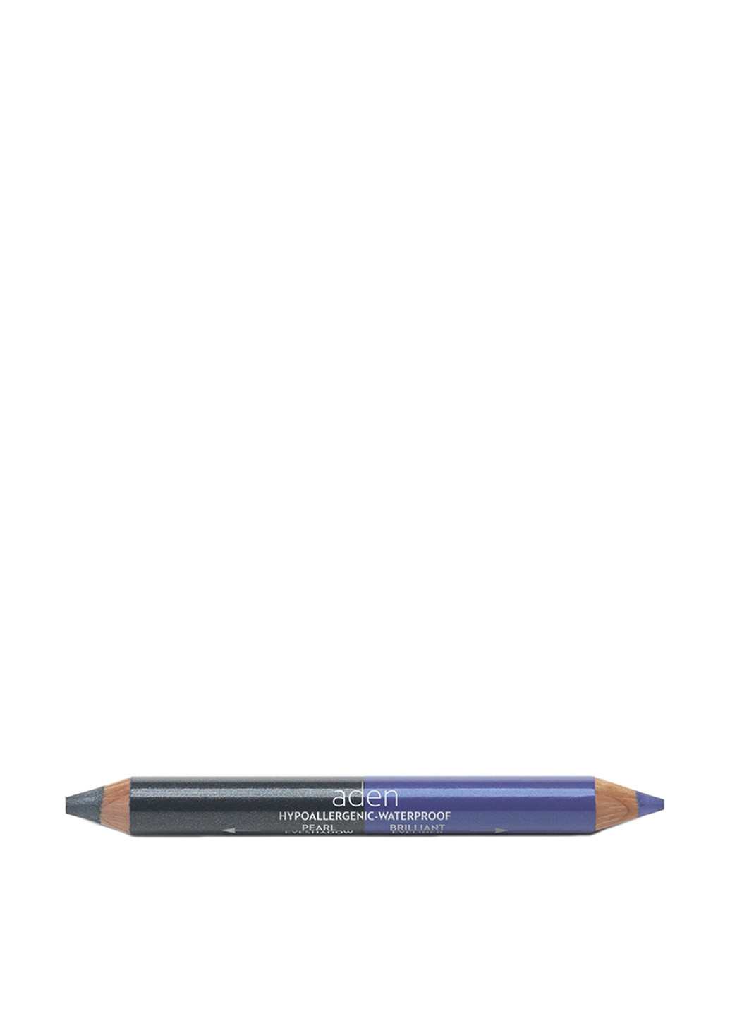 Тени-карандаш двухцветный для век Black- Lilac, 4.11 г Aden (75098726)