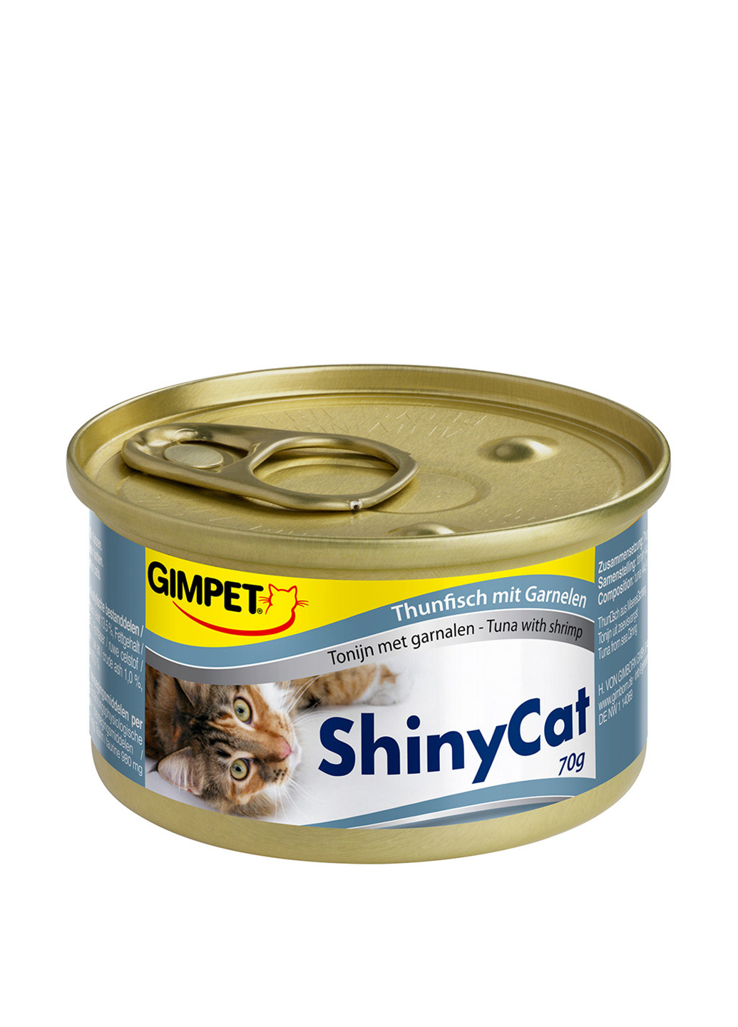 Консервы "Тунец и креветки" Shiny Cat, 70 г Gimborn (16935003)