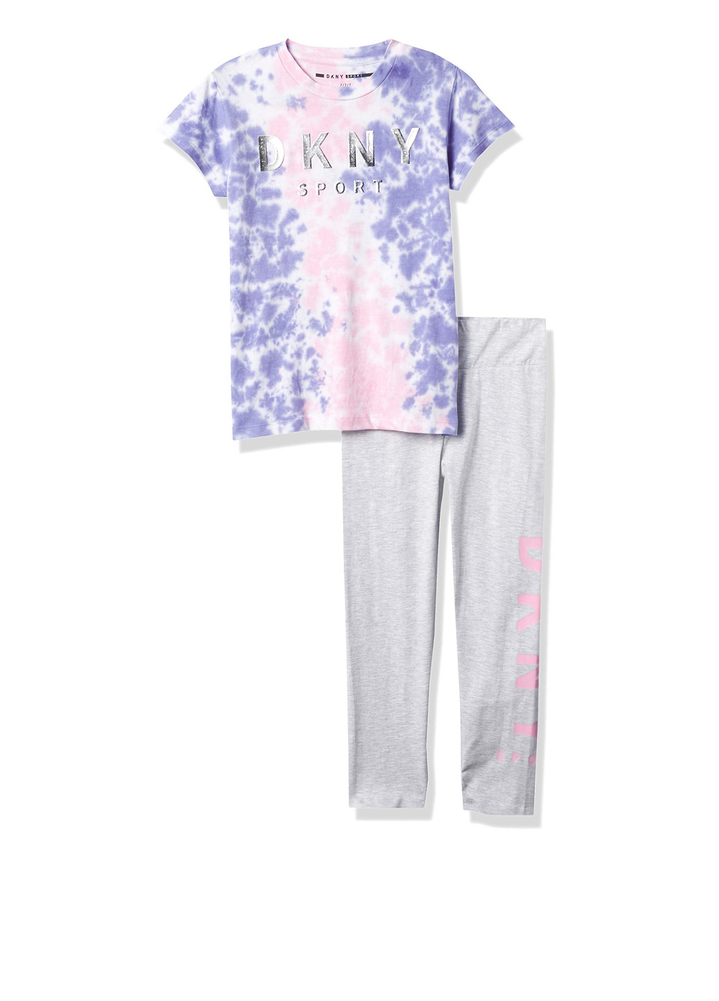 Комбінований літній комплект (футболка). легінси) DKNY