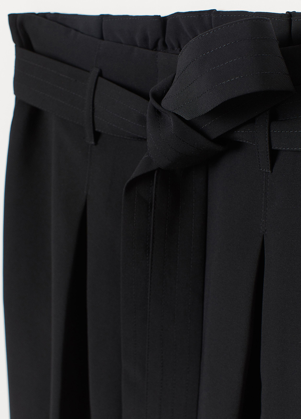 Черная кэжуал однотонная юбка H&M