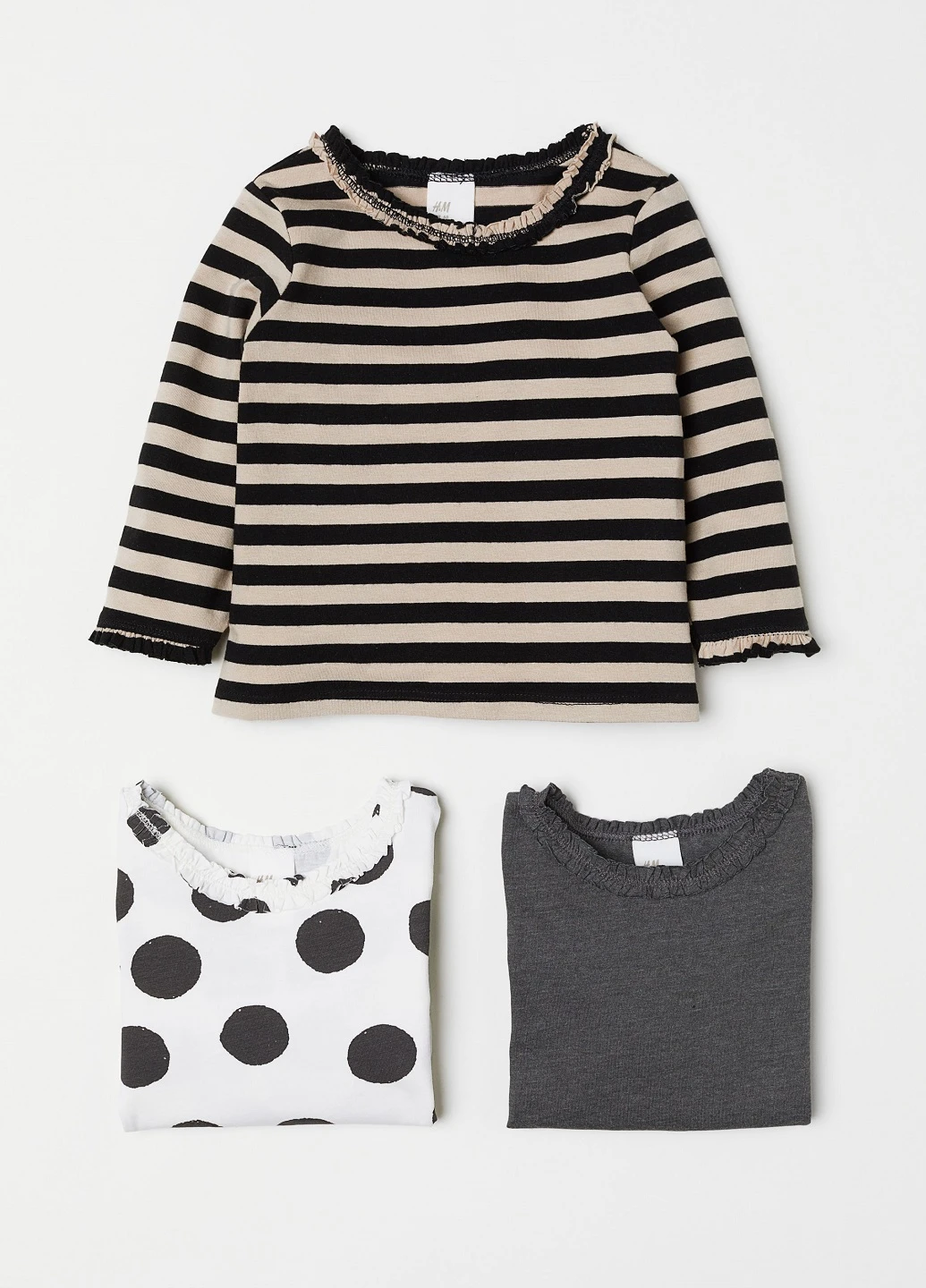 Лонгслів (3 шт.) H&M (133209167)