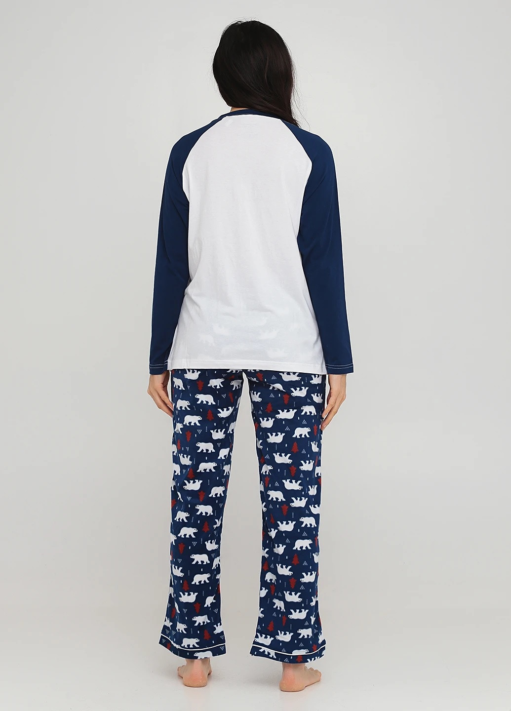 Темно-синя всесезон піжама (реглана, штани) реглан + брюки SleepytimePjs