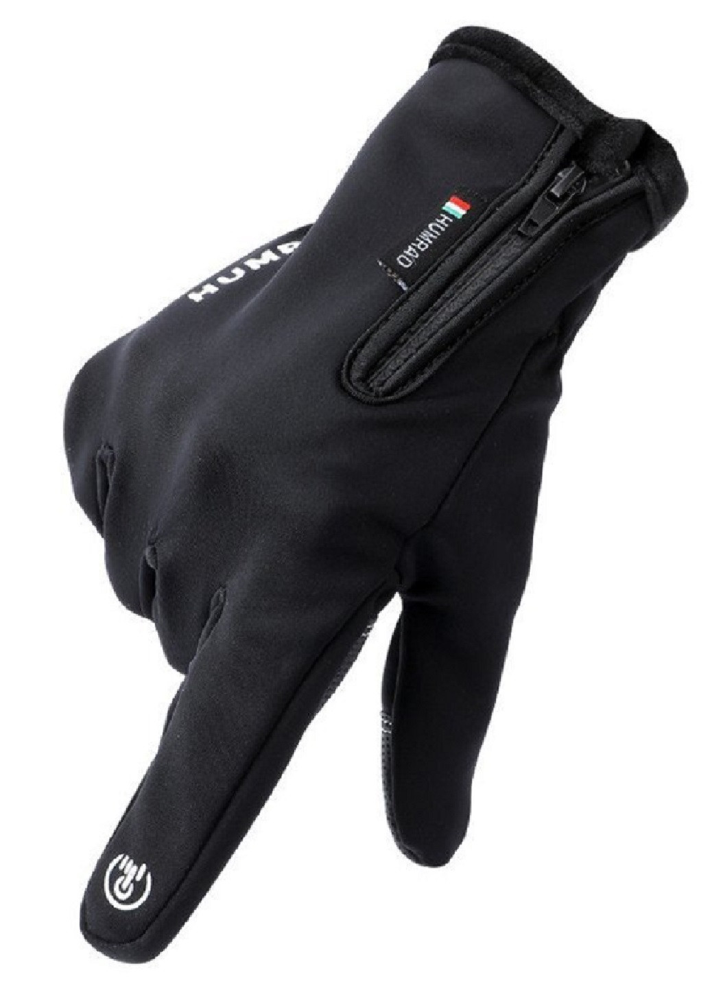 Лыжные вело перчатки сенсорные для смартфона на флисе размер S (20508-Нов) Черный Francesco Marconi (251406114)