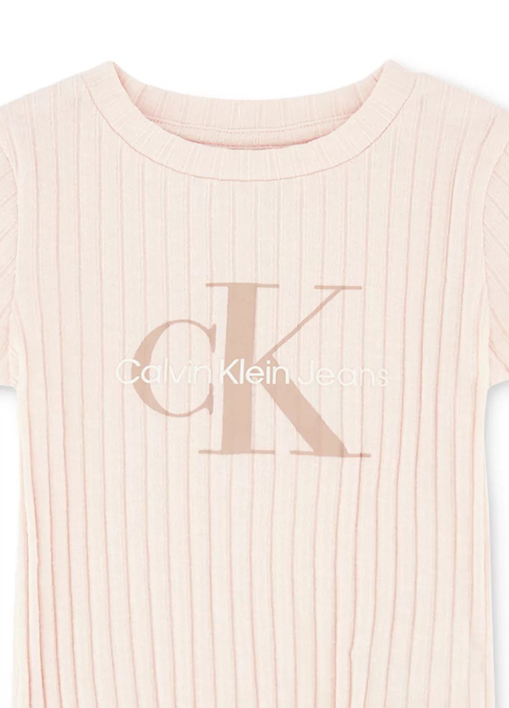 Коричневый летний костюм (футболка, шорты) Calvin Klein