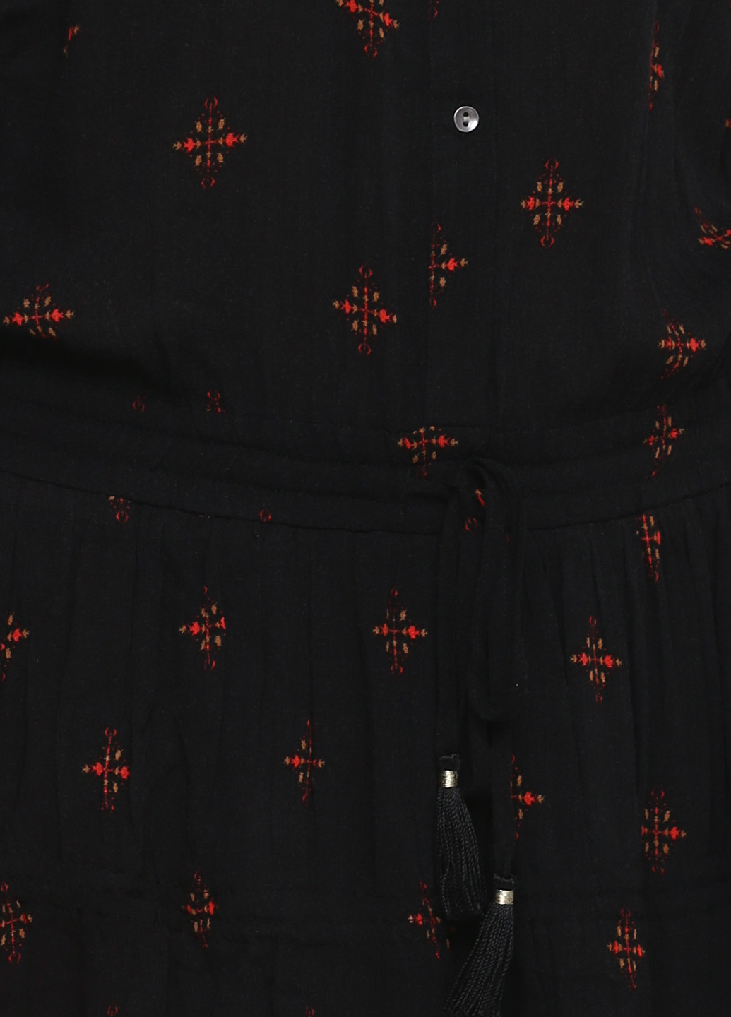 Чорна кежуал плаття, сукня а-силует Pieszak з малюнком