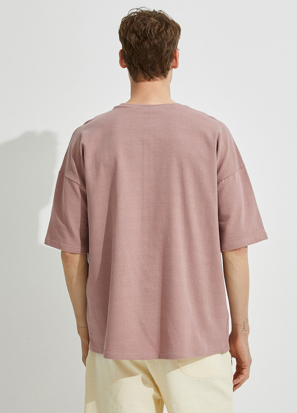 Темно-розовая летняя футболка KOTON