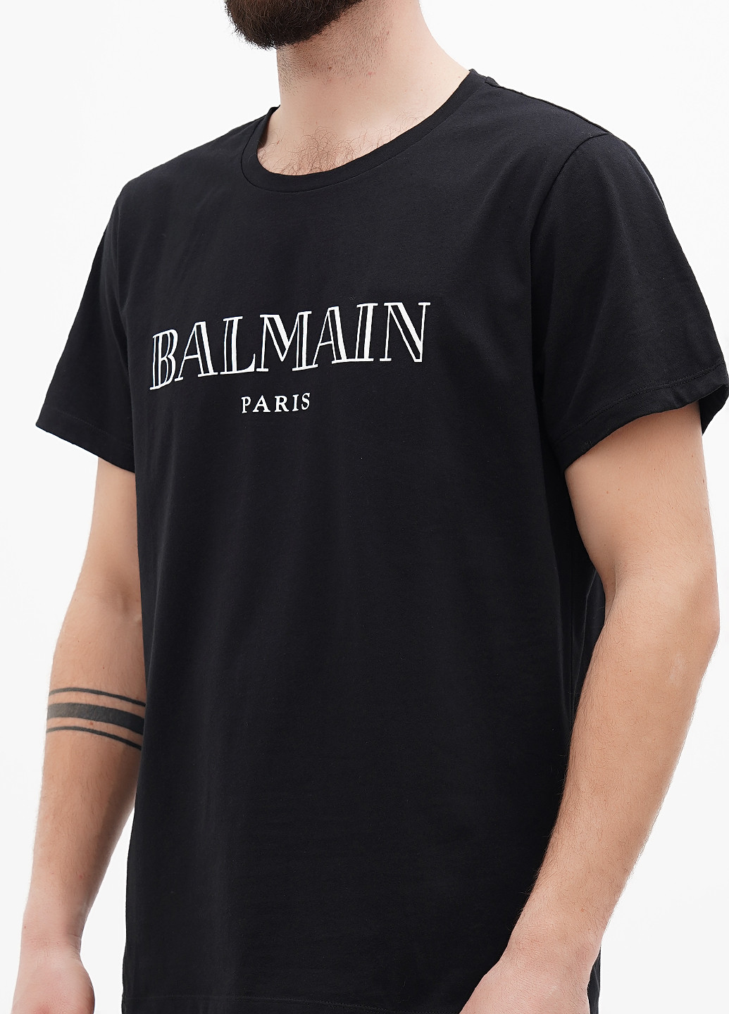 Чорна футболка Balmain