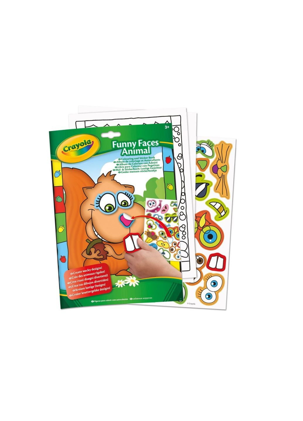 Набор для творчества Раскраска Забавные животные 24 страницы (04-7349-2) Crayola (254080759)