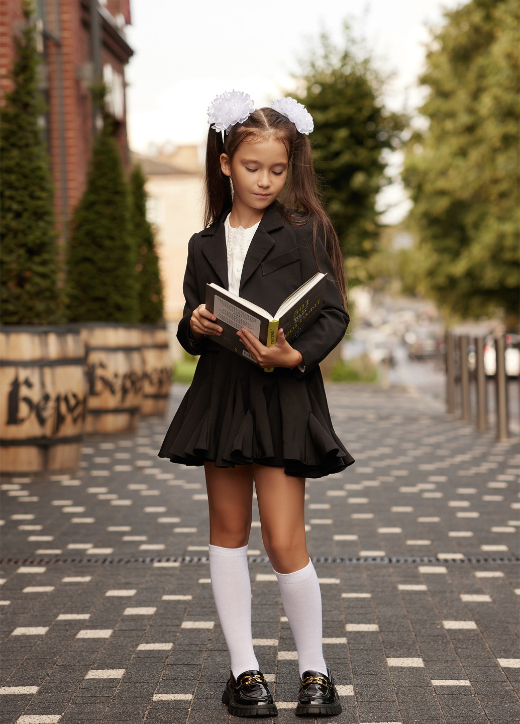 Гольфы детские белые однотонные Mo Ko Ko Socks (253853680)