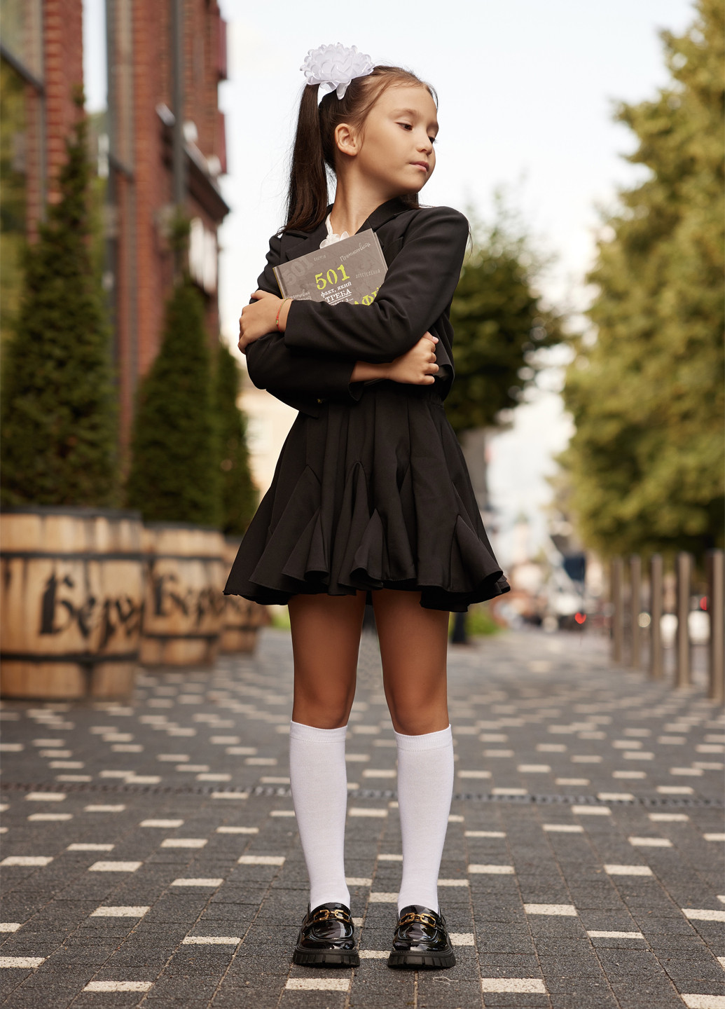 Гольфы детские белые однотонные Mo Ko Ko Socks (253853680)