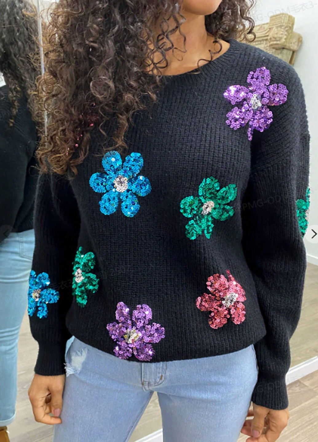 Черный демисезонный джемпер джемпер SHEIN