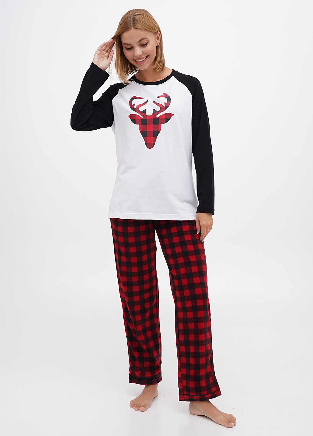 Комбинированная всесезон пижама (лонгслив, брюки) лонгслив + брюки SleepytimePjs