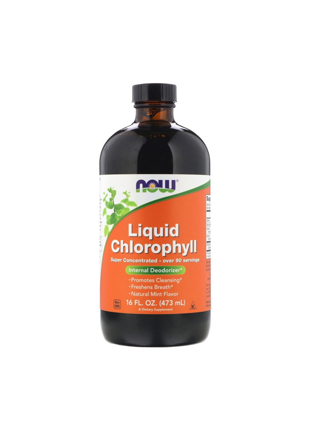 Жидкий хлорофилл Liquid Chlorophyll (473 мл) нау фудс mint Now Foods (255408492)