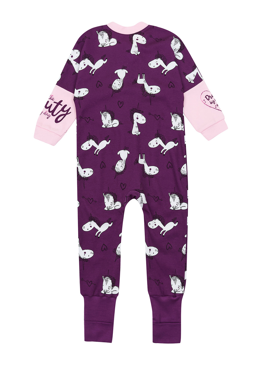 Фиолетовая всесезон пижама комбинезон Ляля