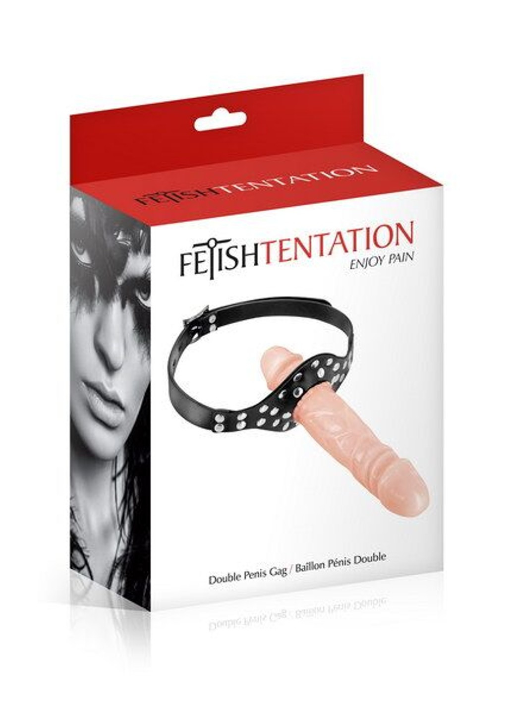 Кляп с двойным фаллоимитатором Double Penis Gag Flesh Fetish Tentation (255247639)