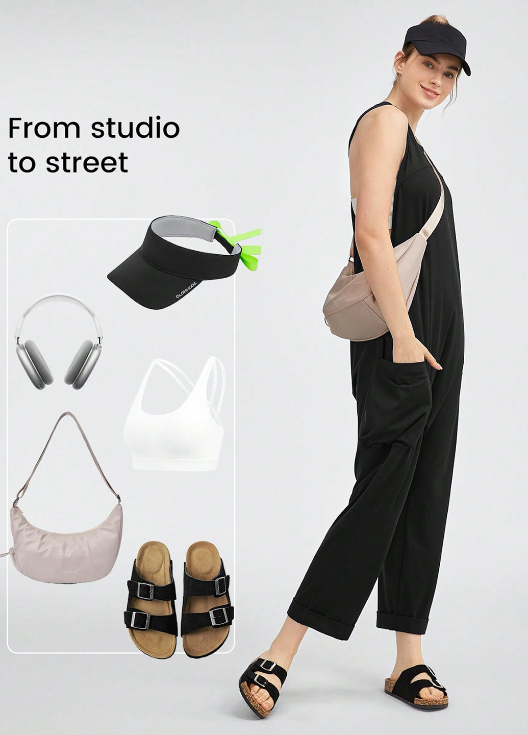 Комбінезон SHEIN комбінезон-брюки логотип чорний спортивний поліестер, трикотаж