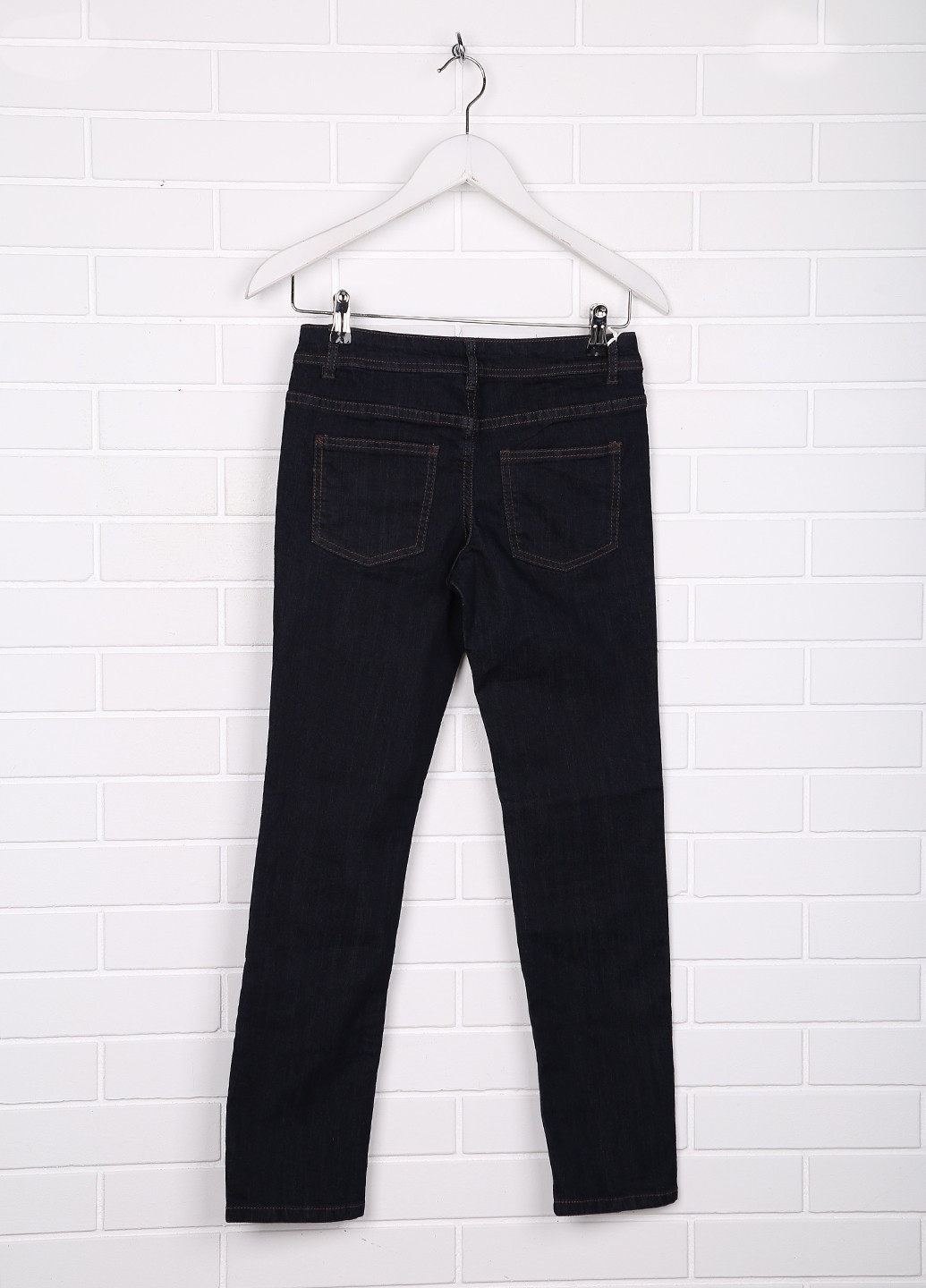 Темно-синие демисезонные прямые джинсы LH